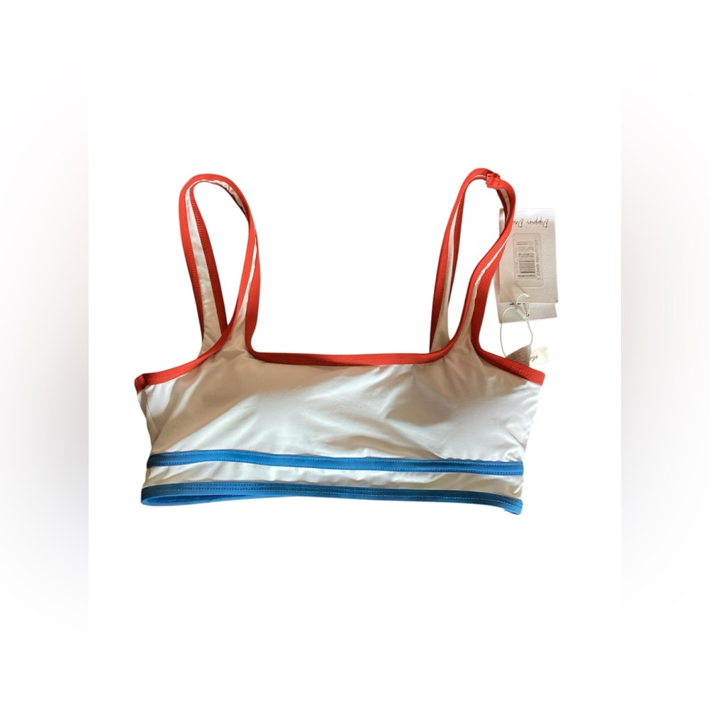 Dippin Daisies Olympia Bikini Set with 2 Tops White Red Blue Women Size Small - Picture 8 of 12